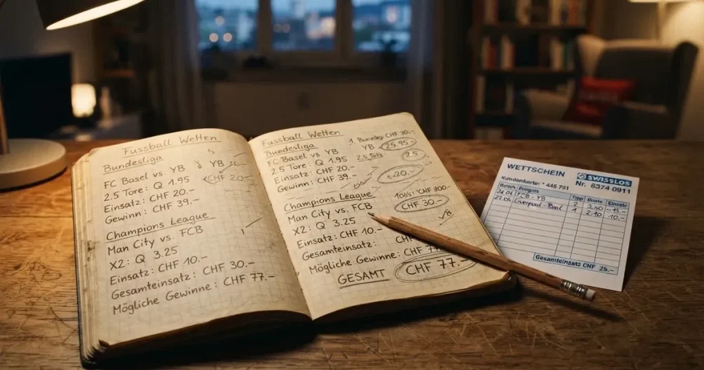 Ein Taschenrechner und ein Bleistift liegen auf kariertem Papier, auf dem nur handgezeichnete Striche und Kreise zu sehen sind.